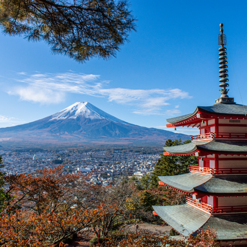 Chureito Pagoda: the most famous view of Mount&nbsp;Fuji